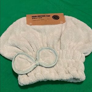 White Hair-Drying Cap for Kids